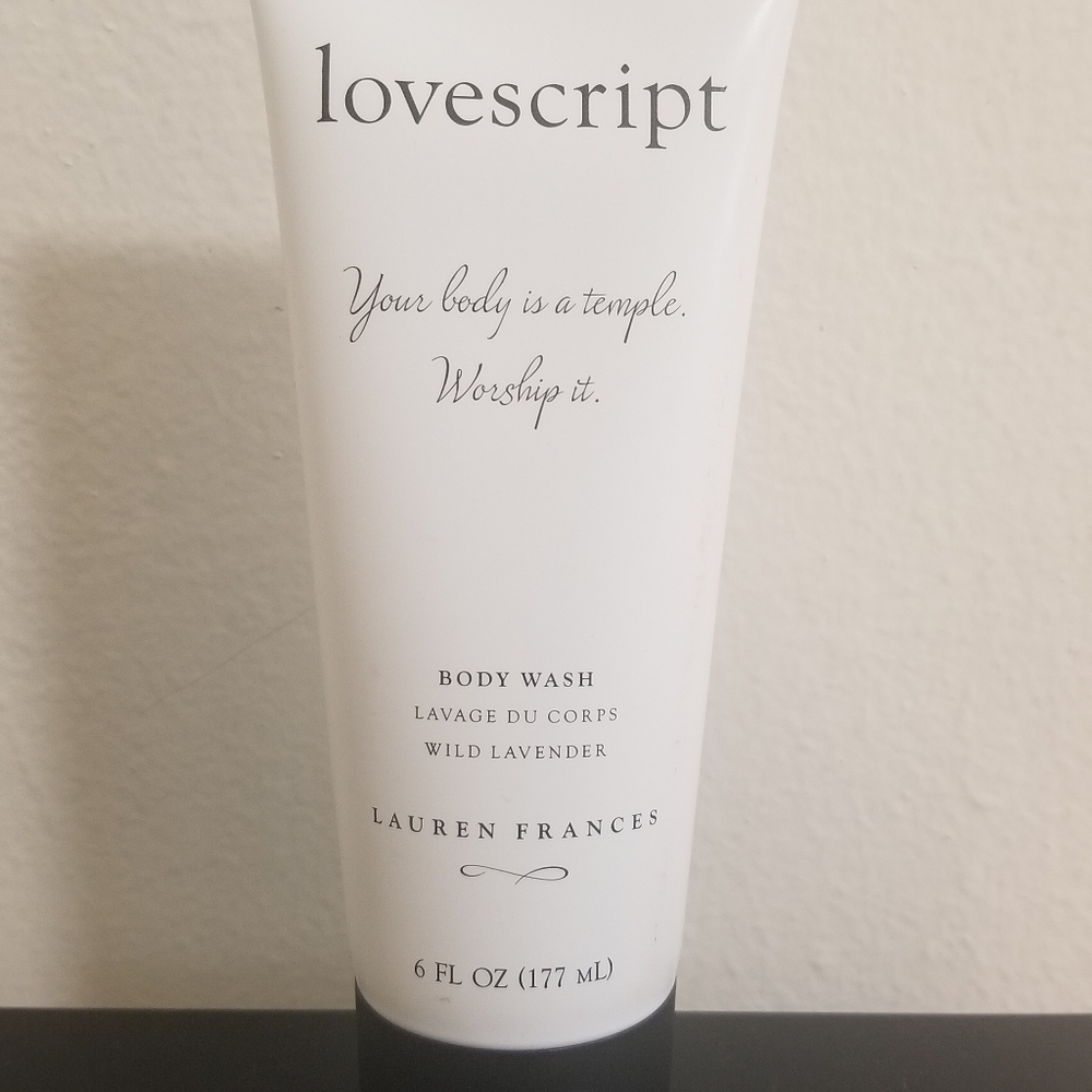 Lovescript body wash by Lauren Frances